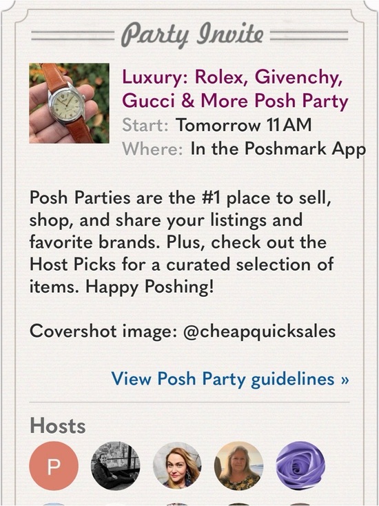 Sandro Other - I’m Co-Hosting a “Luxury Posh Party” on March 24th at 11 am CT/9 am PT